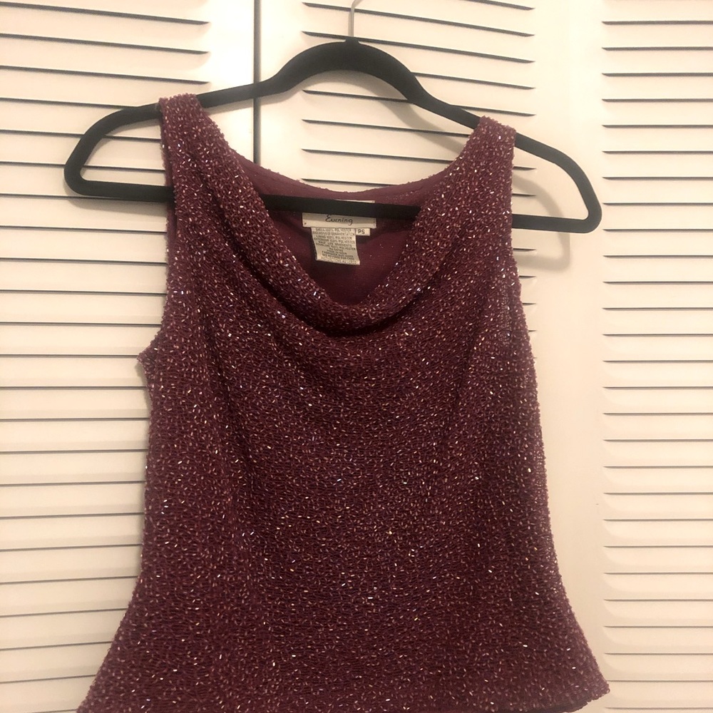 Beaded evening top